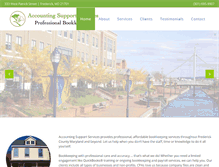 Tablet Screenshot of bookkeeper-frederick.com